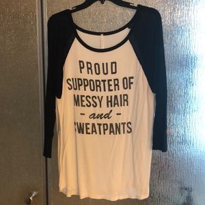 Messy hair boutique top